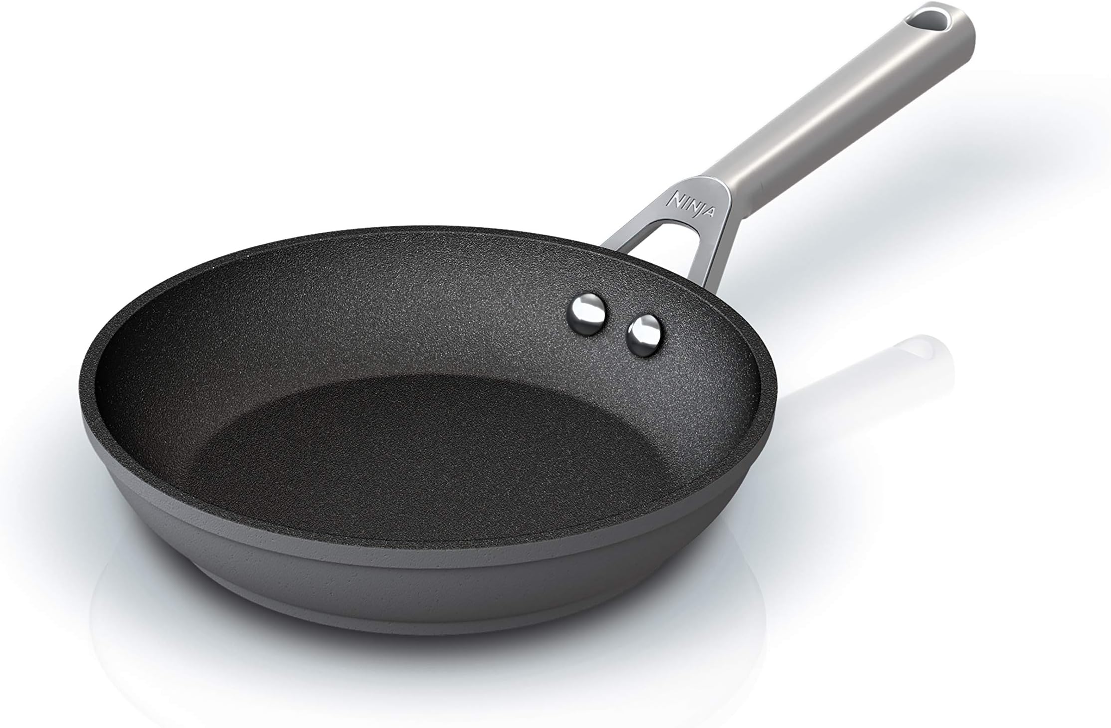Foodi NeverStick Premium Hard-Anodized 8-Inch Fry Pan, 8 Inch, slate grey, C30020