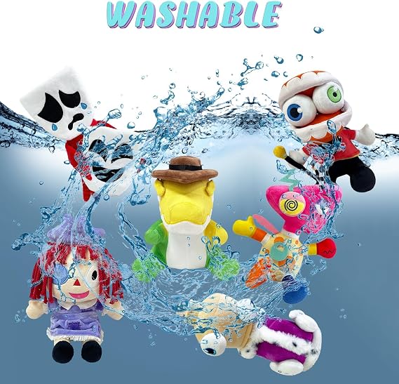 Maid Jax Plush Cute Stuffed Figure Plushie Toy Suit Pomni Plush Doll for Fans (Caine)