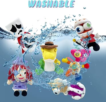 Maid Jax Plush Cute Stuffed Figure Plushie Toy Suit Pomni Plush Doll for Fans (Caine)