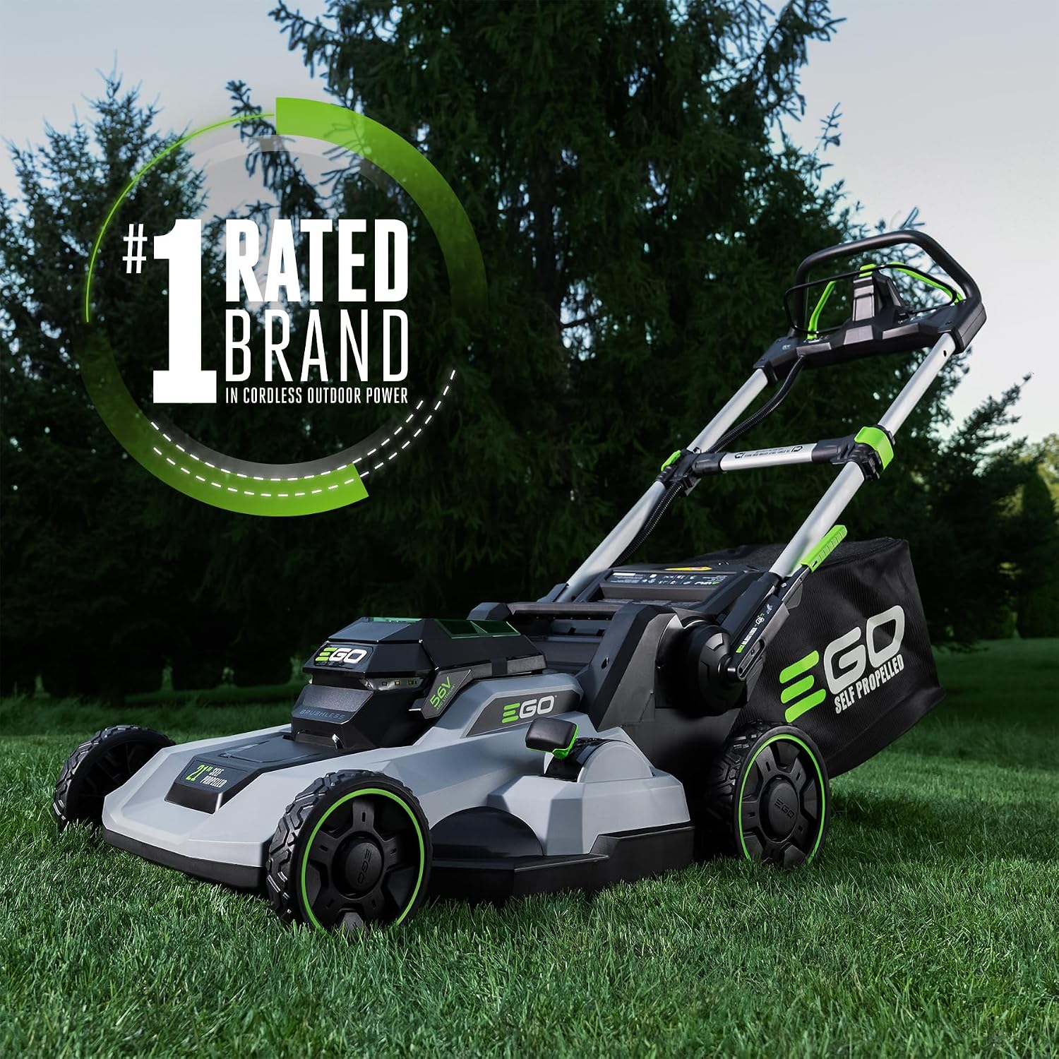 EGO Power+ 21-Inch Electric Lawn Mower, Self-Propelled Cordless, Includes 56V 6.0Ah Battery photo 2