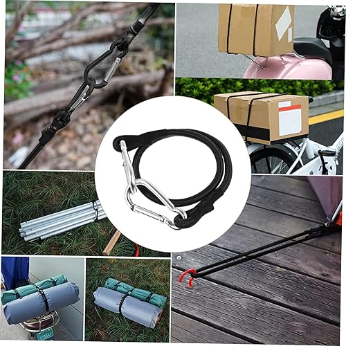 Miniatura 6 de Kisangel 12 cuerdas elásticas ajustables para equipaje de carga, correas de amarre largas para equipaje, correas elásticas para carga, correas