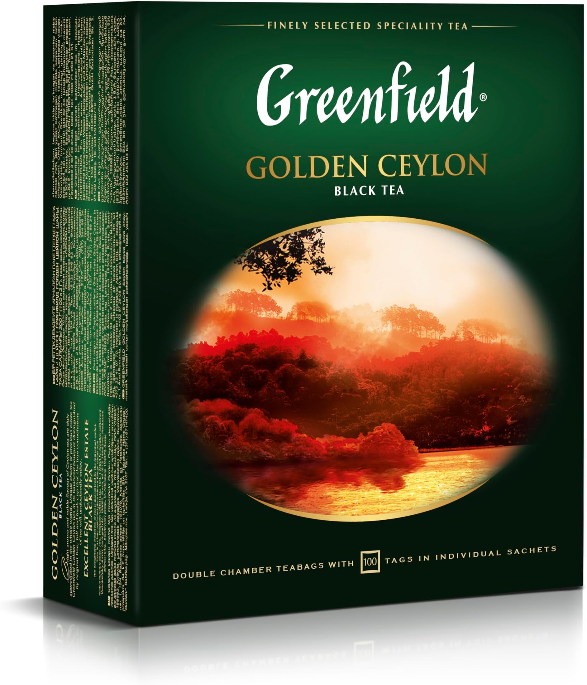 Greenfield Black Tea Golden Ceylon (100 Tea Bags)
