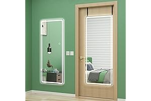 Hasipu Over The Door Mirror with Lights