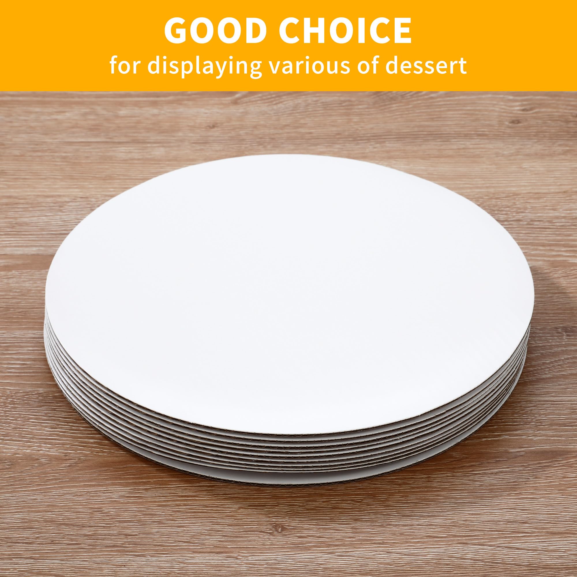 Sottotorta Tondo Argento 35 Cm - Confezione Da 3 Base Per Torte Usa E Getta - Foto 6