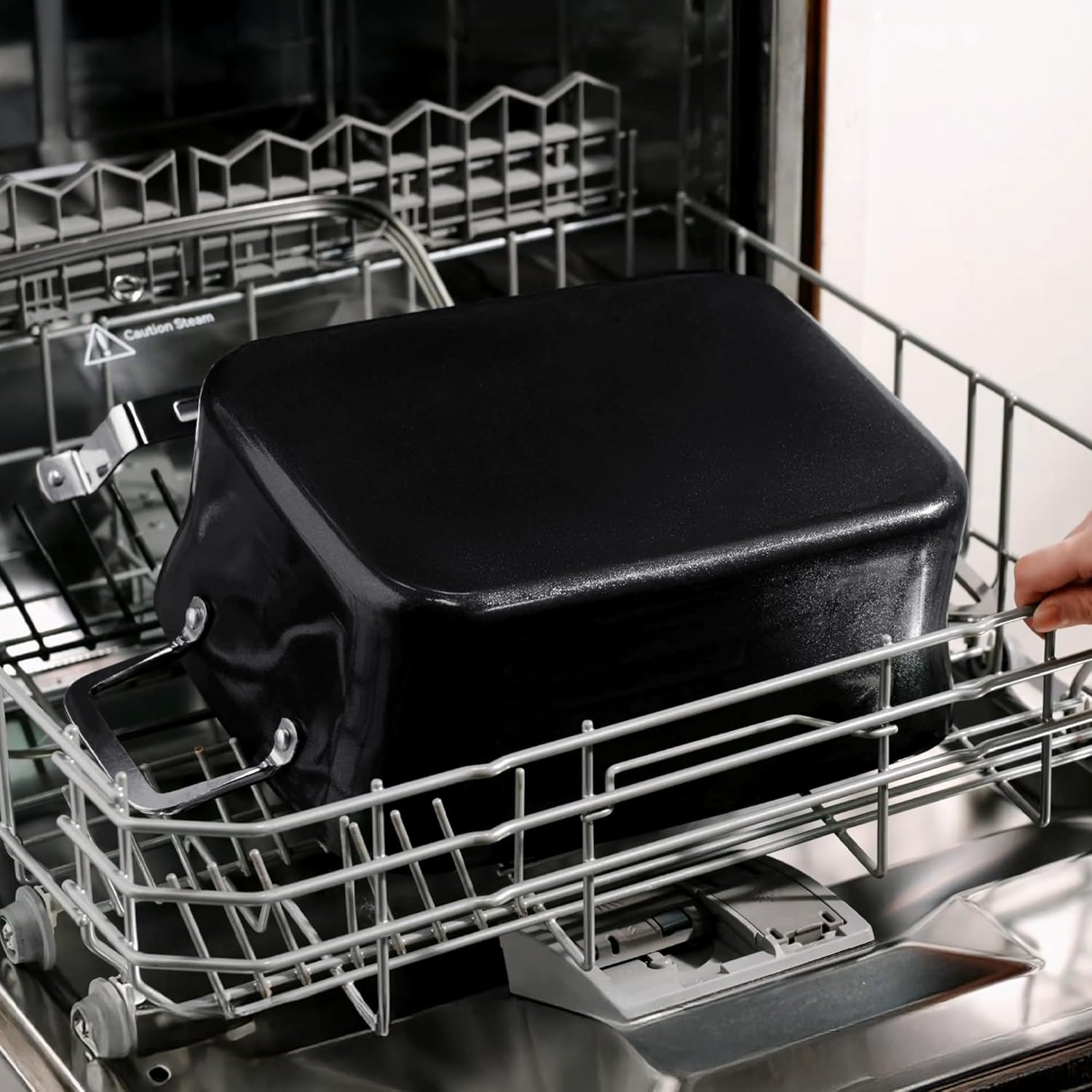 Slow Cooker 7 Quart | Programmable Multi-Cooker PFOA-Free Ceramic Coating, Steamer, Sear sauté, Warm Function (Includes Silicone Spoon)