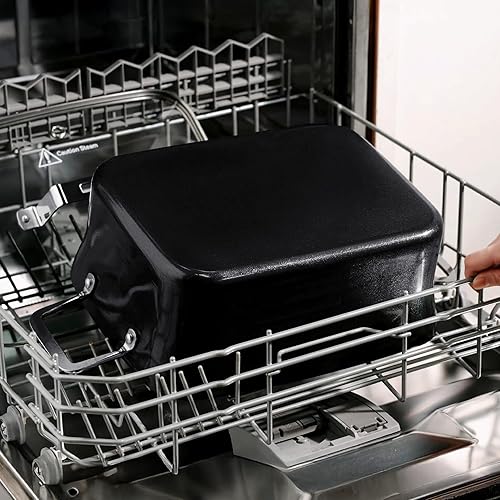 Miniatura 8 de Olla de cocción lenta de 7 cuartos de galón | Revestimiento de cerámica programable sin PFOA, vaporizador, salteado, función de calentamiento