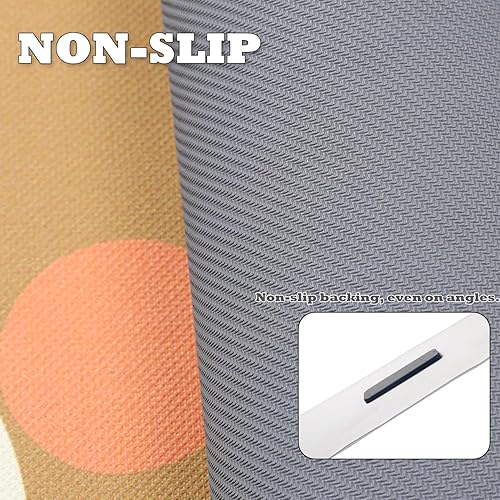 Miniatura 5 de Tyrafry Alfombra de baño con diseño de animales bonitos, antideslizante, súper absorbente, ultra fina, para ducha, bañera y fregadero, tapete de