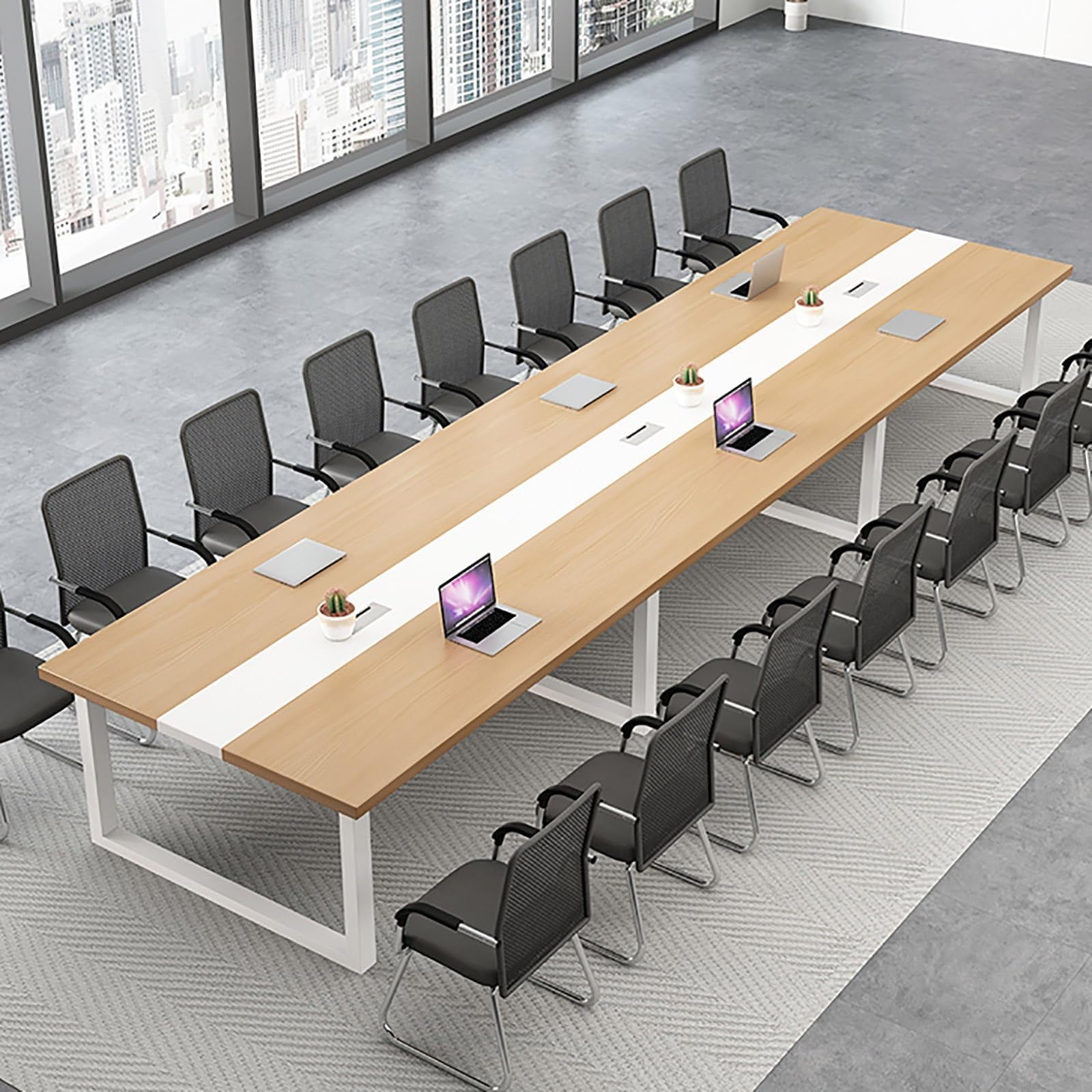 Amazon.co.jp: FORRTY 会議用テーブル 160-300cm 長机 4〜12人用 