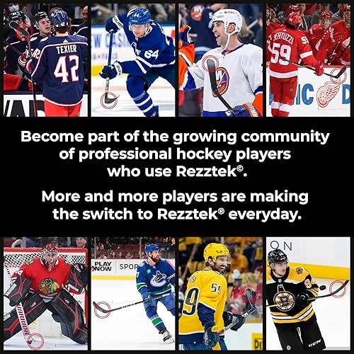 Miniatura 6 de Alternativa a la cinta de palo de hockey  Agarre de rendimiento de hoja de palo de hockey  para palillos de hockey sobre hielo y callejero