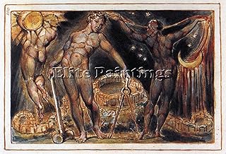 BLAKE WILLIAM LOS ARTISTA QUADRO RIPRODUZIONE OLIO SU TELA DIPINTO A MANO ARTE 70x100cm alta qualita
