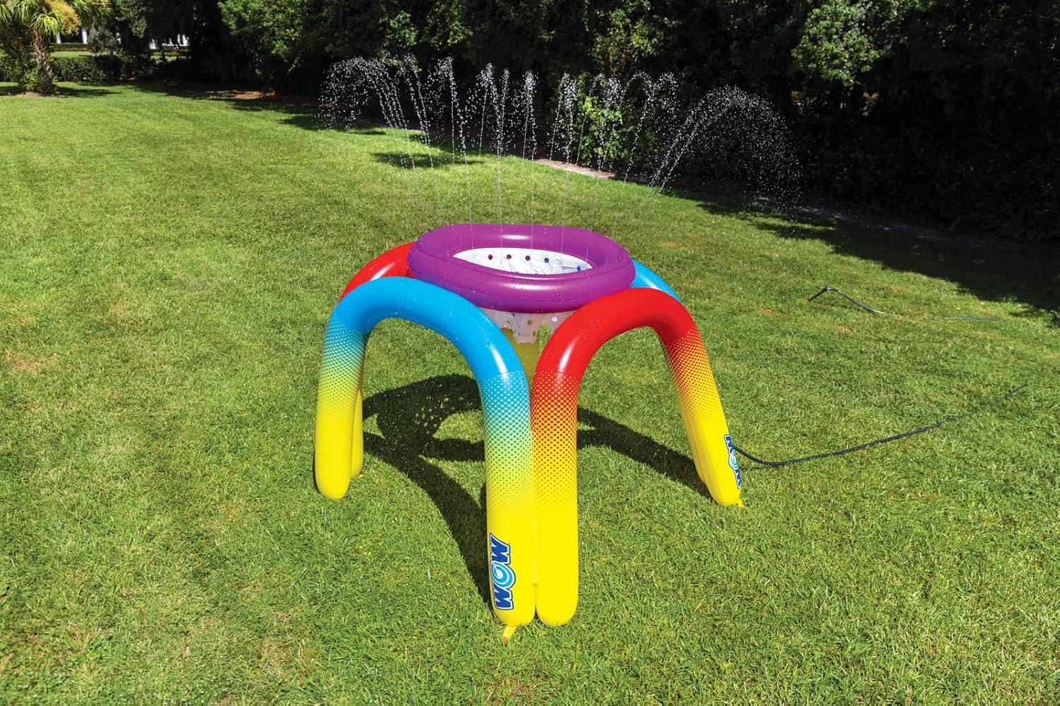 WOW Sports – Giant Jam Sprinkler Game – Inflatable Backyard Water Toy for Kids – Perfect for Parties