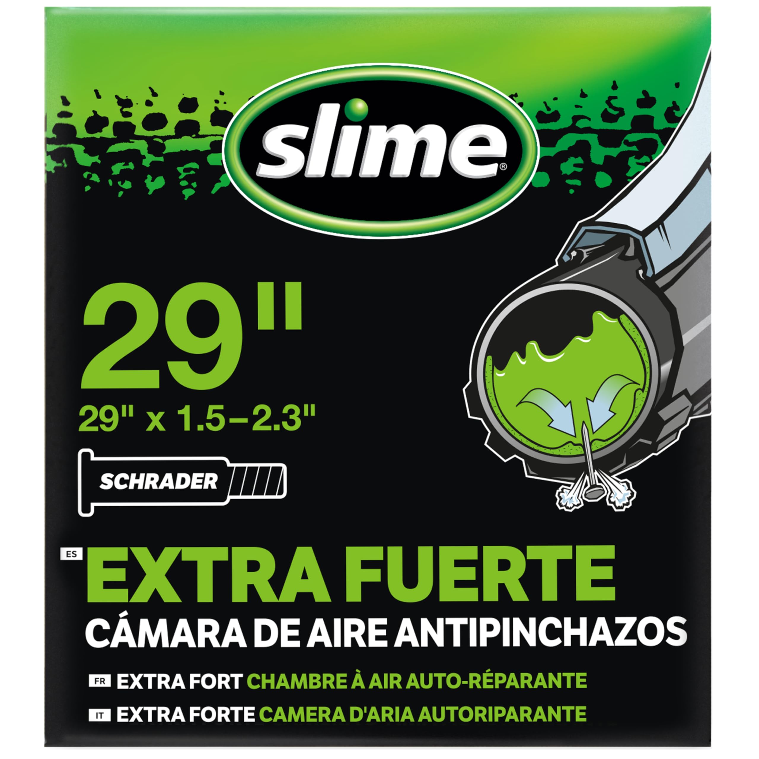 Primer plano de la cámara interior Slime 30061 mostrando su diseño con sellante integrado.