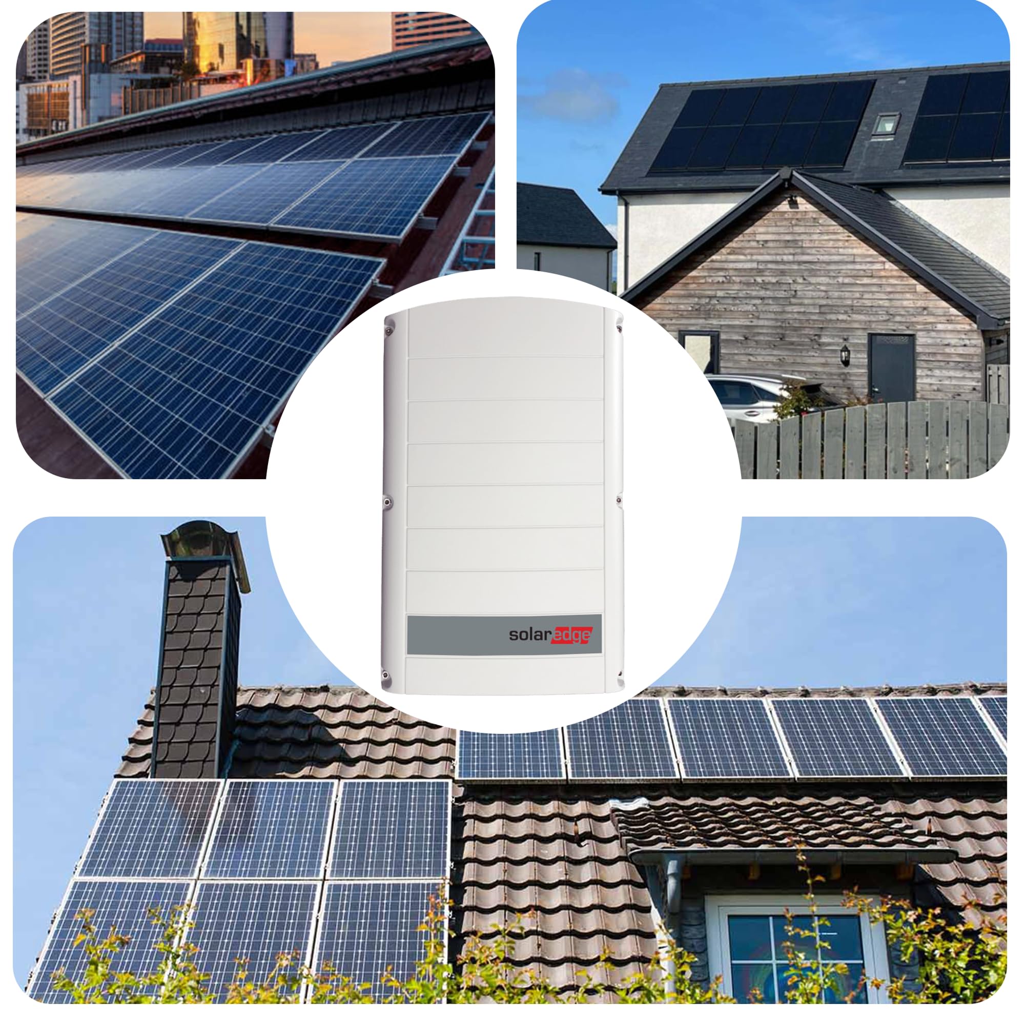 SUNNIVA® 8.0 kW Solaranlage, 16x 500 W Solarmodule Fullblack Bifacial, Wechselrichter SE8K (3-phasig)