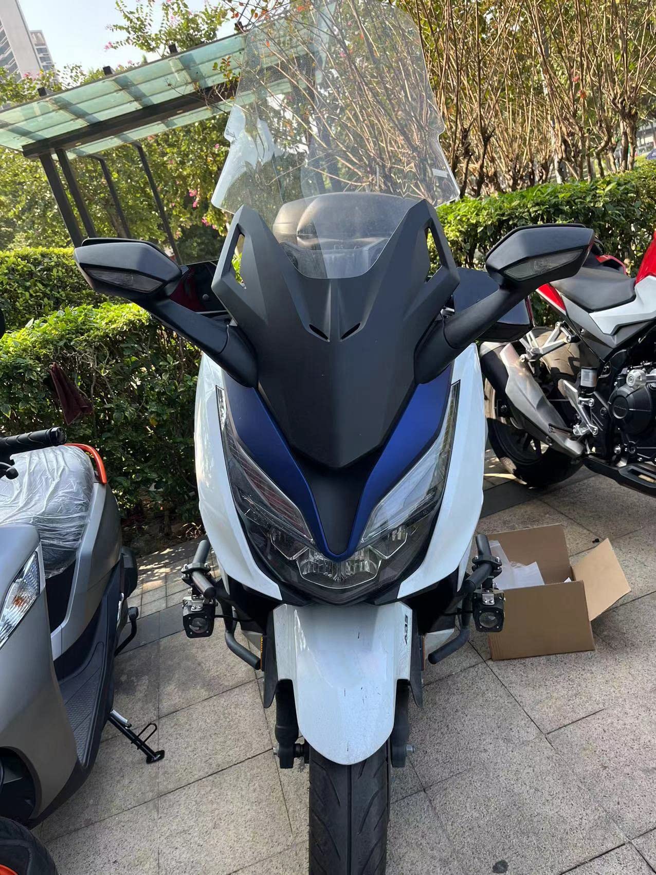 Handschutz Für Honda Forza 125 FORZA300 Integra 750S PCX 125 150 X-ADV Griffschutz Handschützer Lenkerschutz Schmücken (Color : Black)