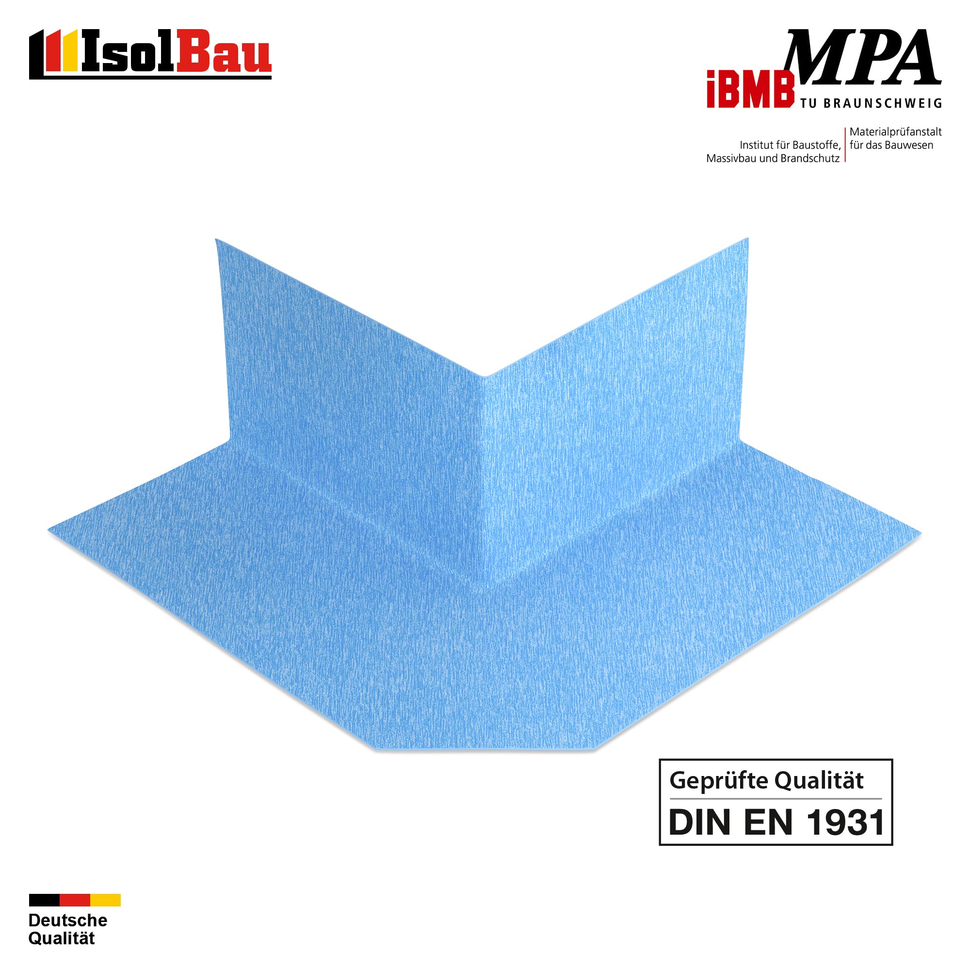 Isolbau Lot de 100 bandes d'étanchéité étanches P3 pour sanitaires, douche, salle de bain, carrelage, balcon - Pour intérieur et extérieur - Gris
