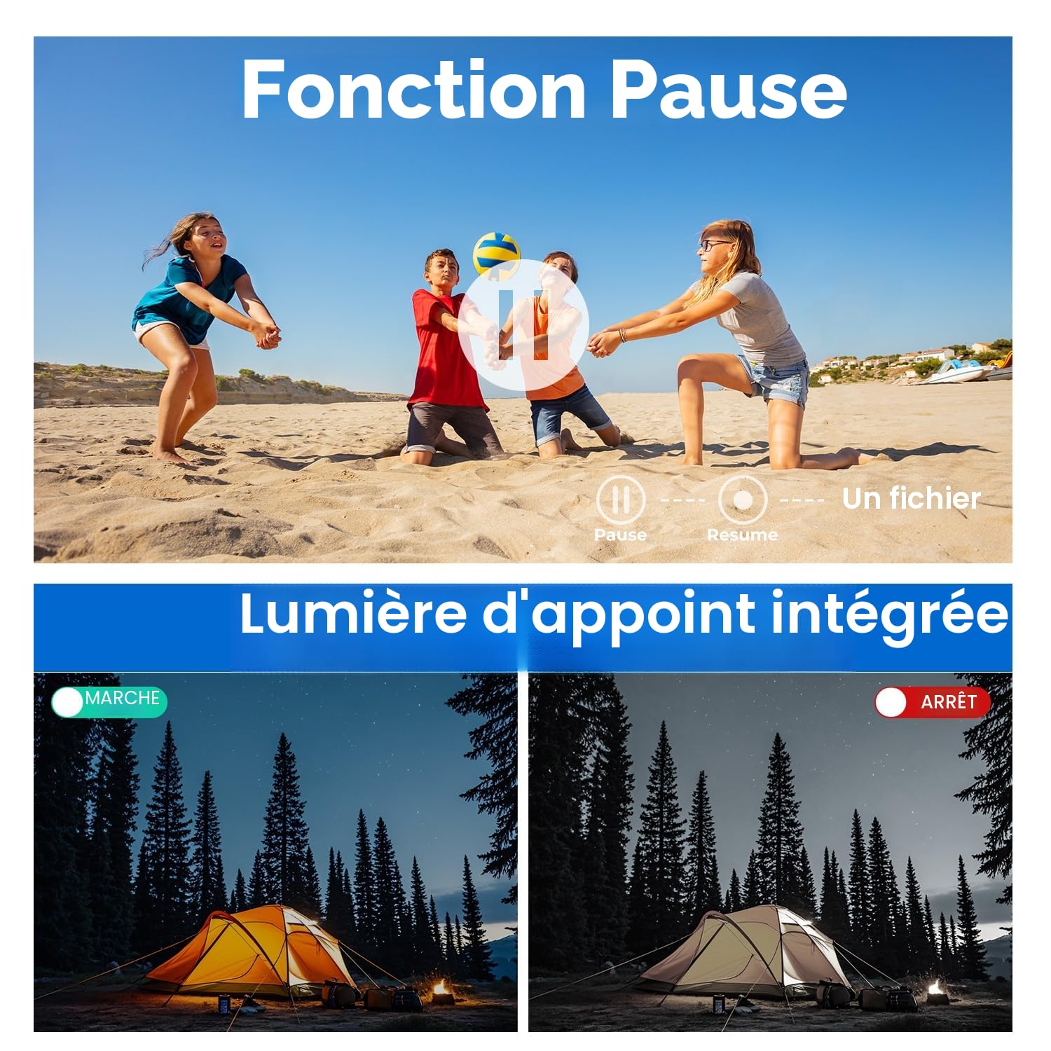 Caméscope 4K 64MP Zoom Numérique 18X Camescope Numerique, 3" Écran Rotatif 270° Vlogging Camera avec Télécommande, Batterie et Carte SD 32Go