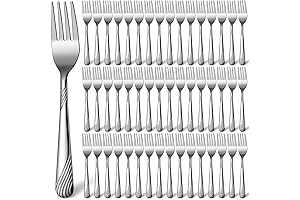 Minatee Forks Bulk Set: 100 Pcs Stainless Steel Dinner Forks