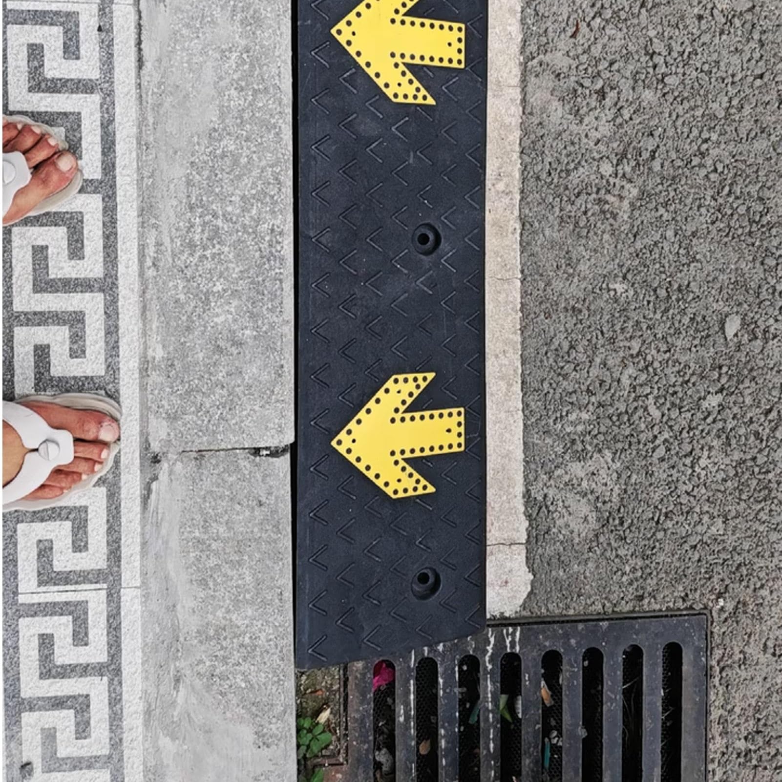 Rampe Trottoir en Caoutchouc, Rampes D'accès Antidérapante pour Voiture, Allée, Trottoir, Scooter