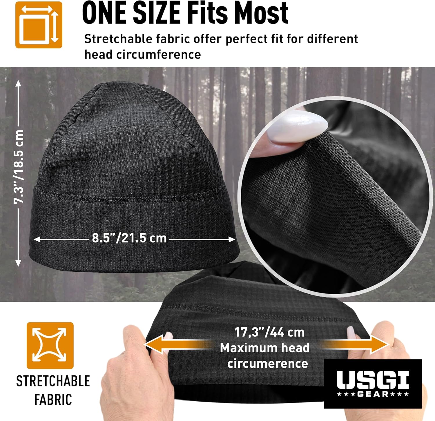 Polartec® Grid Fleece Watch Cap Beanie – Cold Weather Hat – Lightweight, Breathable – Made in USA - Image 4