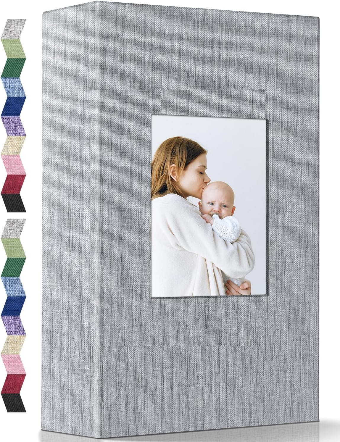 popotop Photo Album 4x6-300 Photos Linen Cover Photo Books with 300 Horizontal Pockets,Slip-in Picture Albums for Family Wedding Anniversary Baby Vacation Pictures