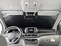 Vista 4 de GalaxyAutoShield - Parasol reflectante para parabrisas de 2019, 2020, 2021, 2022, 2023, 2024, 2025, Audi Q8, SQ8, SUV, accesorios de privacidad