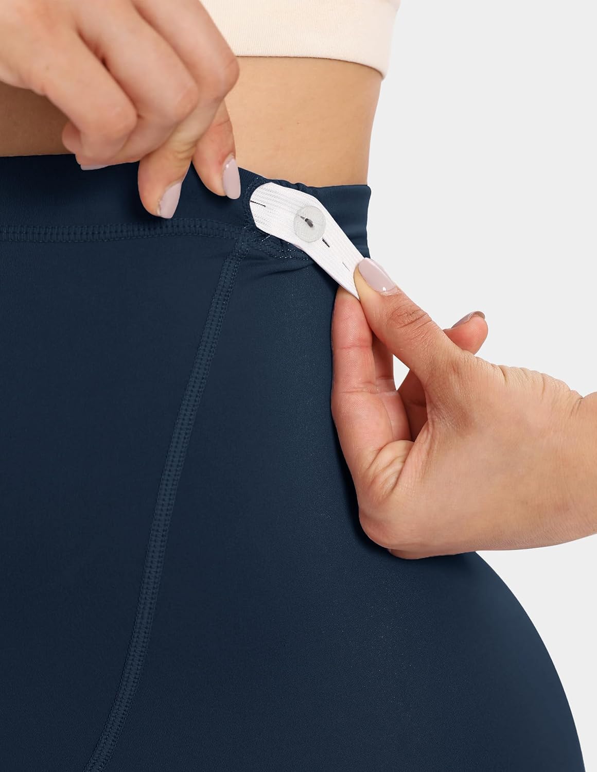 Maternity Leggings Over The Belly Soft Pregnancy Leggings Stretchy Seamless Activewear for Yoga Workouts Casual - Image 3