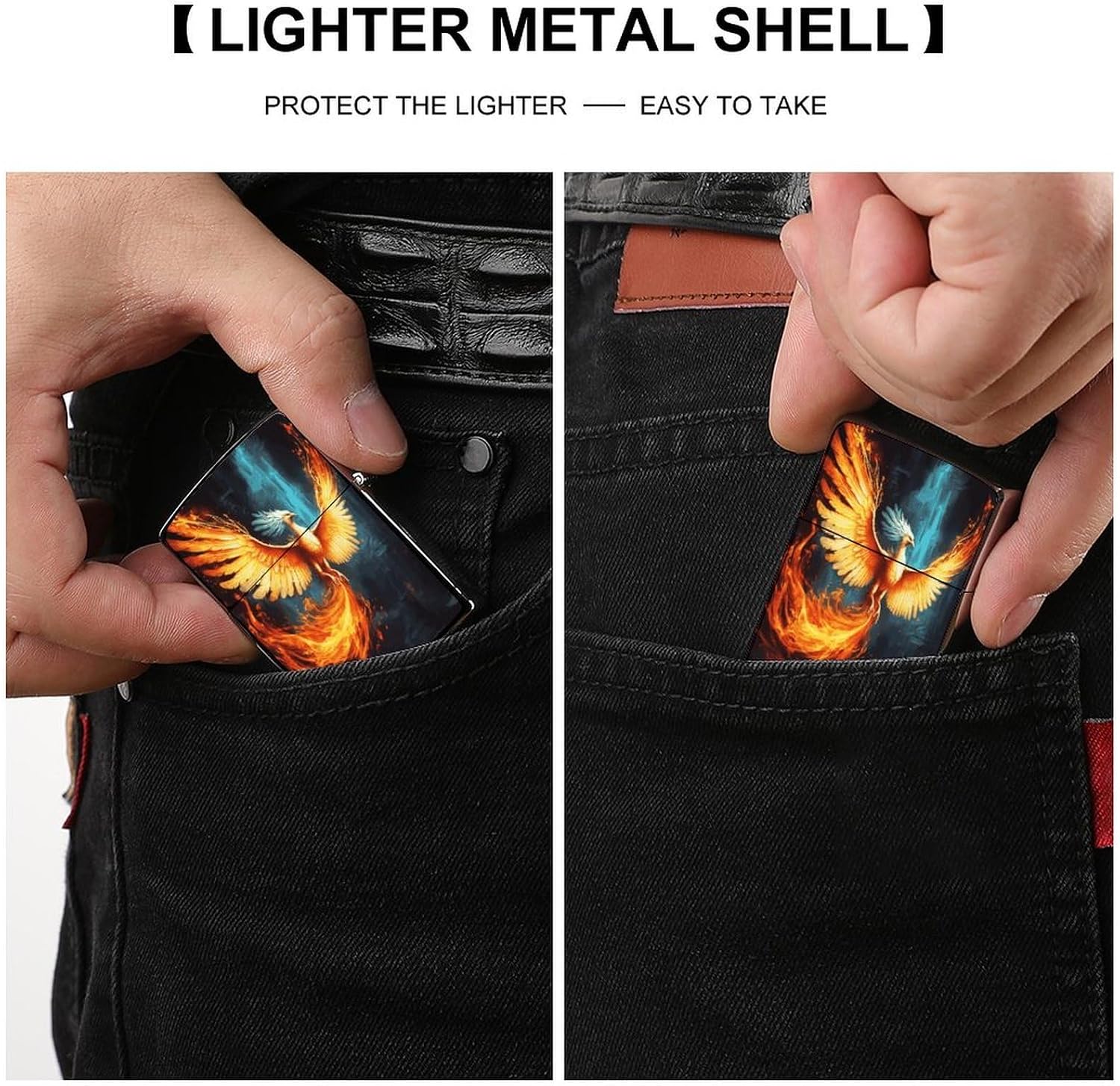Beautiful Phoenix Lighter Case Cover Lighter Shell