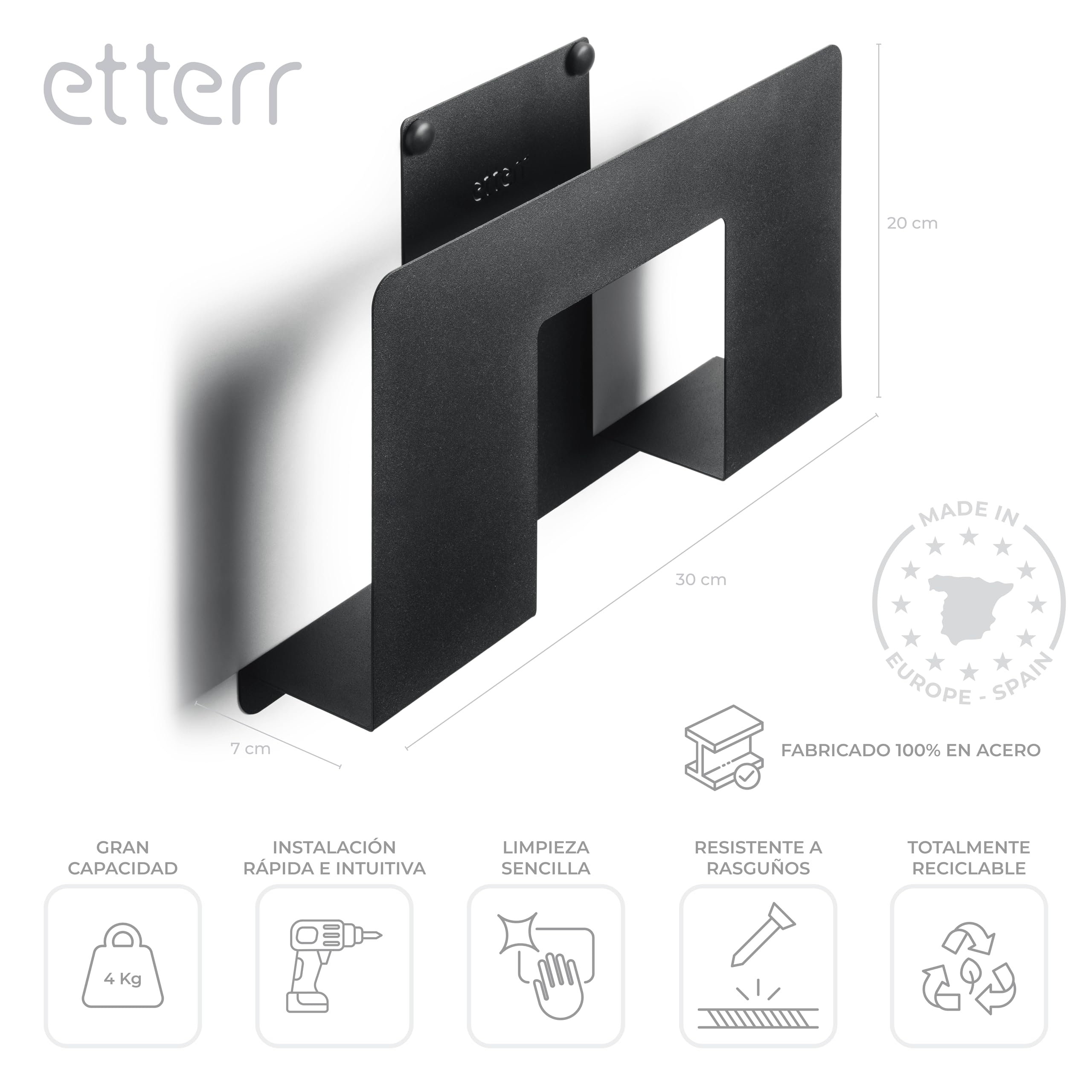 Holz Zeitschriftenständer 63x120cm - Freistehend Für Büro & Wohnzimmer