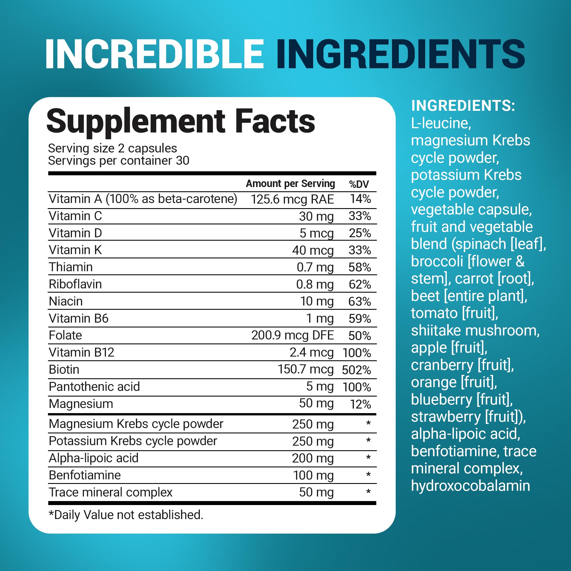 Dr. Berg Whole Food Multivitamin with Minerals - Daily Multivitamin for Men and Women - Includes Premium Whole Food Fruits and Vegetable Blend with Folate, Alpha-lipoic Acid and More - 60 Capsules — Amazon image 8