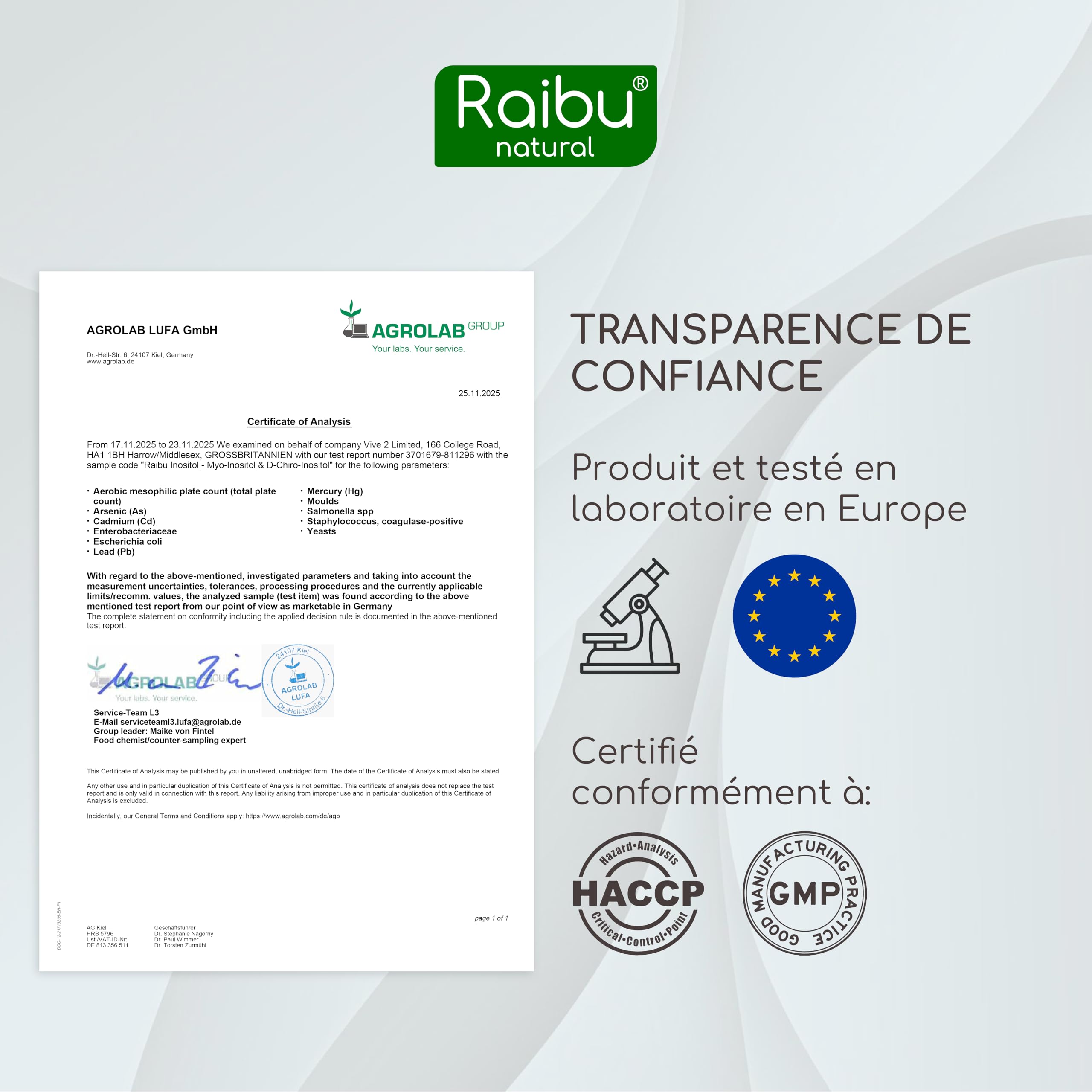 Inositol, Myo Inositol & D-Chiro, 150 Gélules - SOPK & Équilibre Féminin, Avec Vitamine B6, Acide Folique et Chrome - Naturel, Sans Additifs et Végan - Raibu