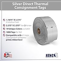 Vista 2 de Etiquetas de estilo de envío térmico directo (plata)