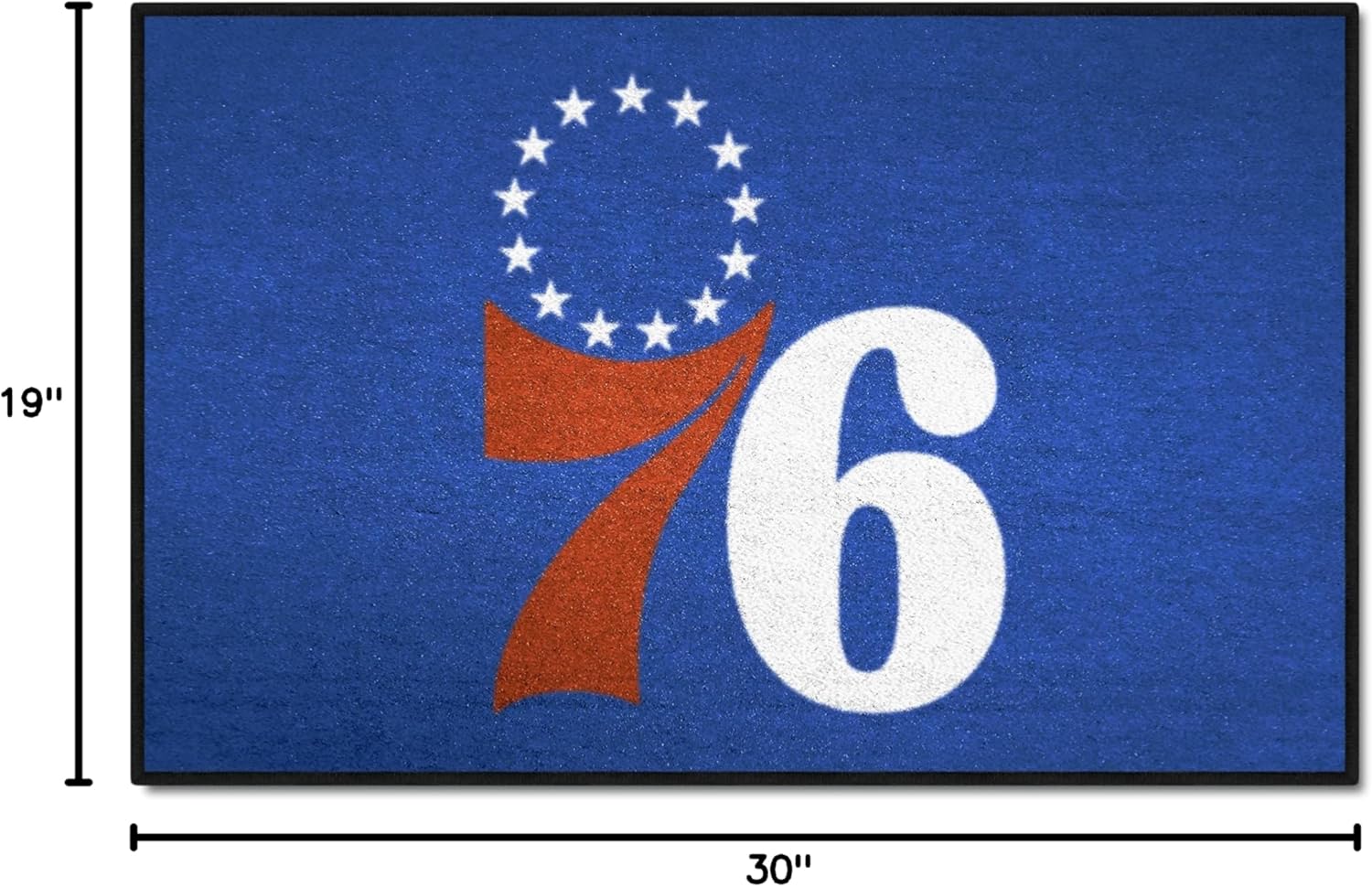 FANMATS 11921 Philadelphia 76ers Starter Mat Accent Rug - 19in. x 30in. | Sports Fan Home Decor Rug and Tailgating Mat