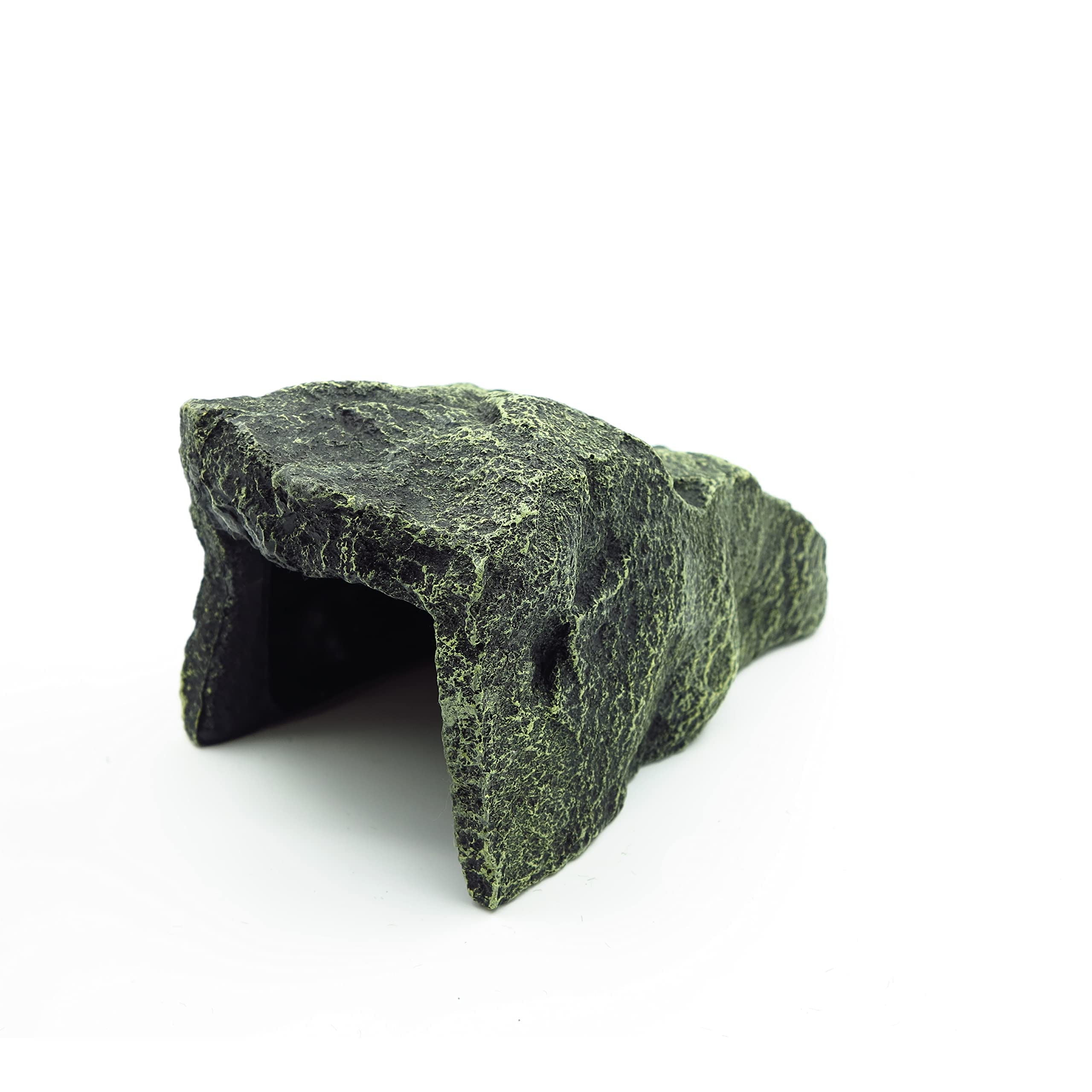 Plataforma para esconder Reptil Cueva de Tortugas para Peces y camarones escondite Acuario Reptil terrario ocultando decoración para lagartos, Tortugas Peces (A)