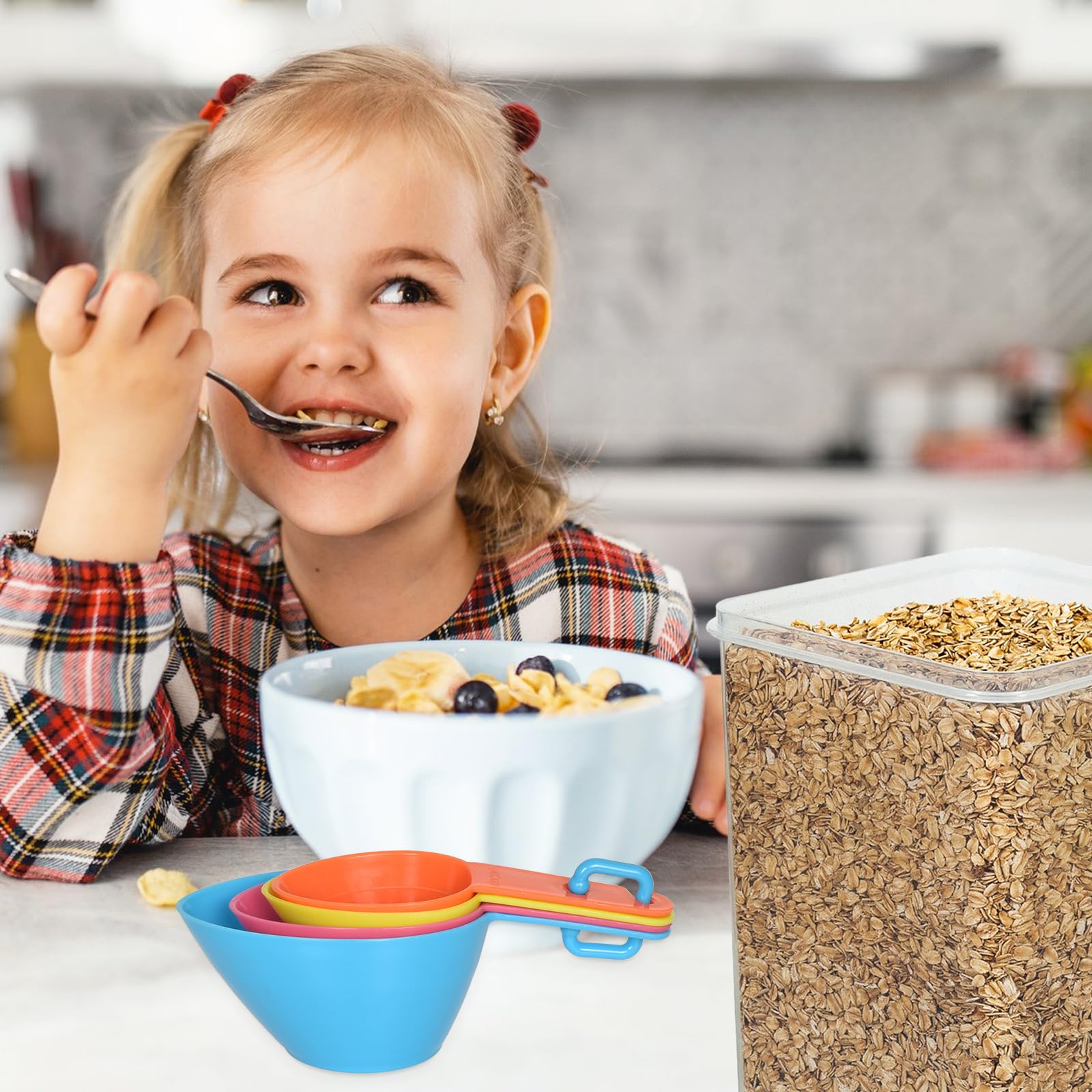 2 Contenitori Ermetici Per Alimenti Da 6,5 L – Plastica Trasparente, Impilabili, Con Misurino Ed Etichette – Per Microonde E Lavastoviglie