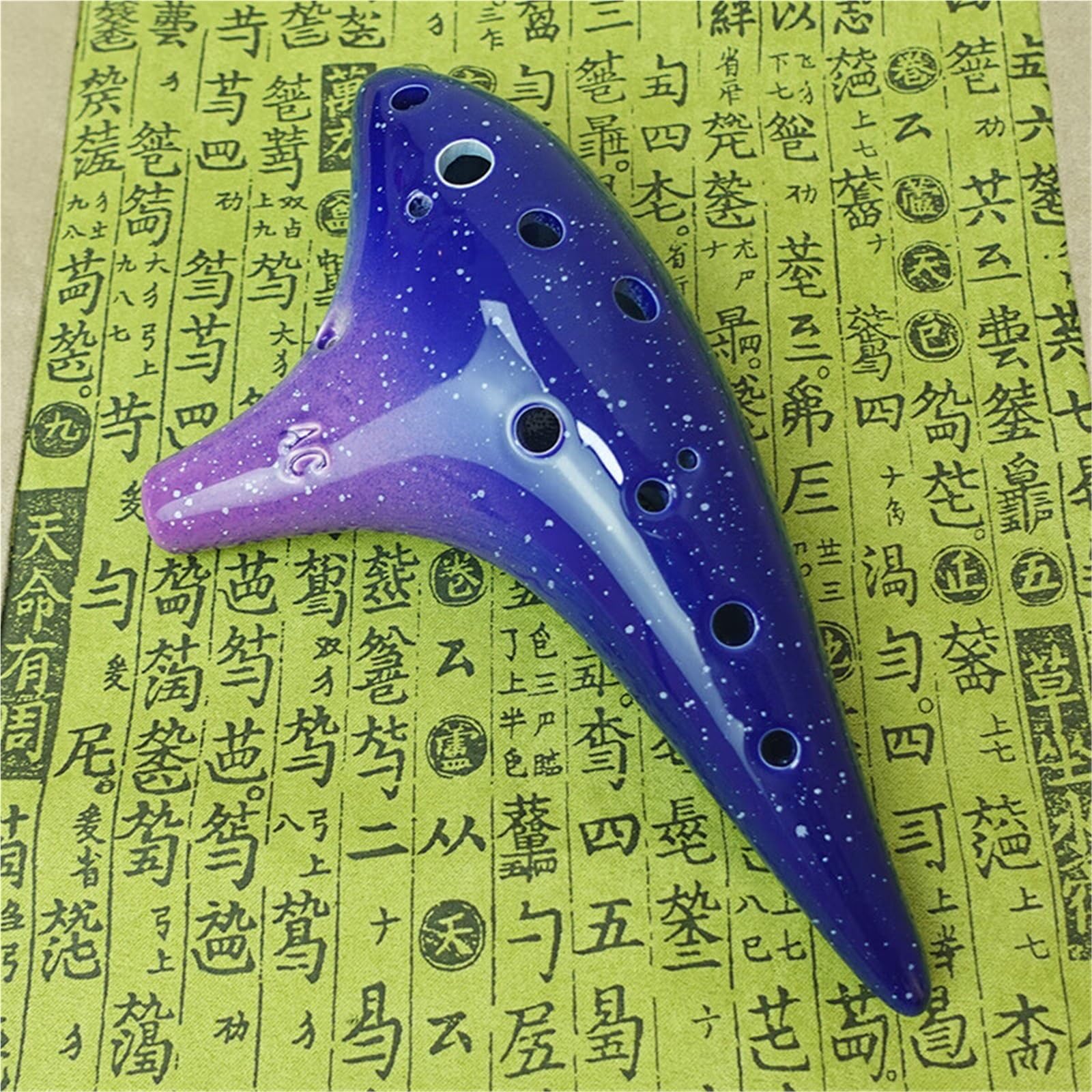 Ocarina per Principianti Ocarina 12 Buche AC Professional Ocarina per Principianti 12 Buche Tipo Performance Brillante Cielo Stellato Blu(Blue1)