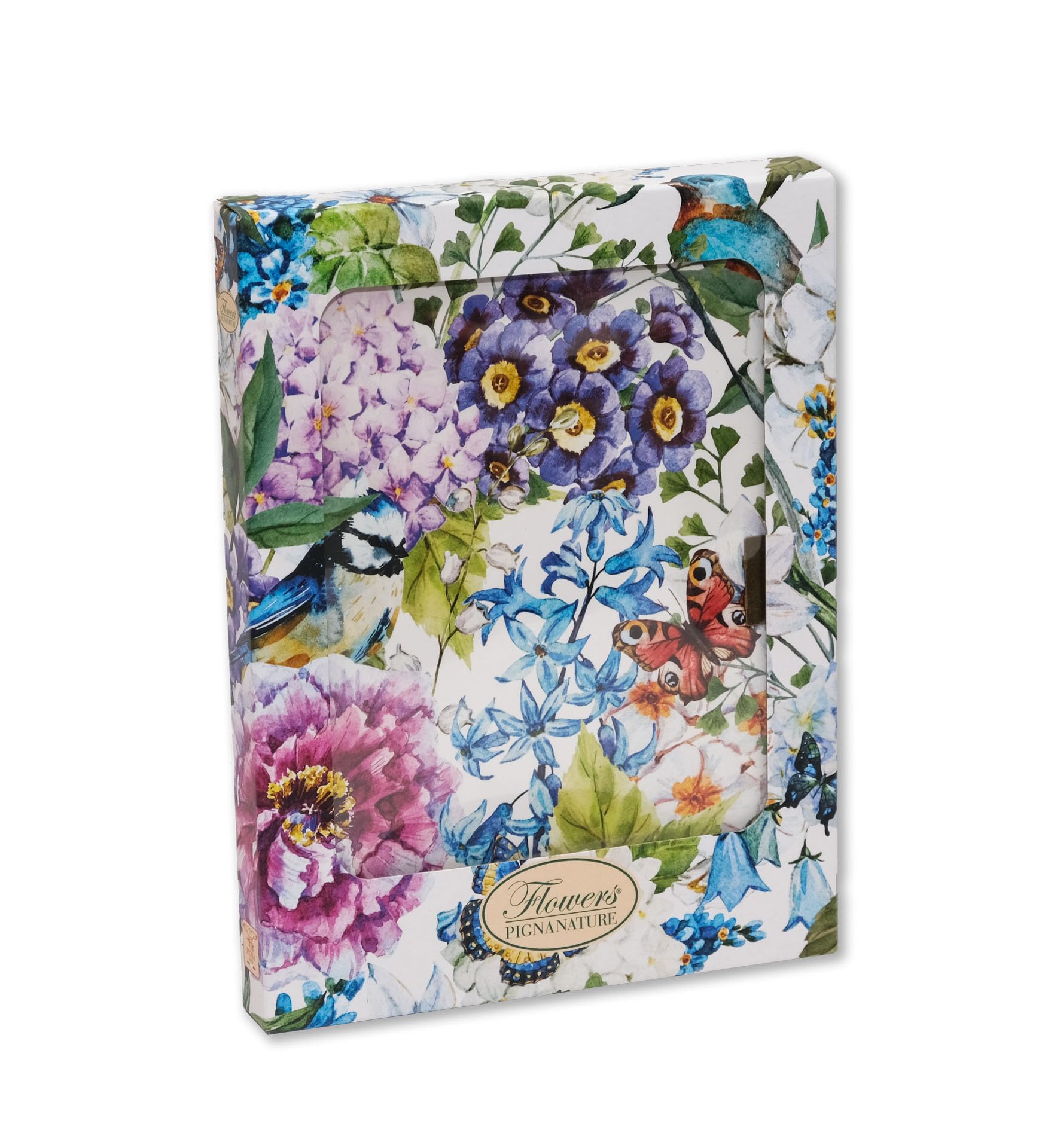 Secret Notebook Pigna Nature Flowers, White