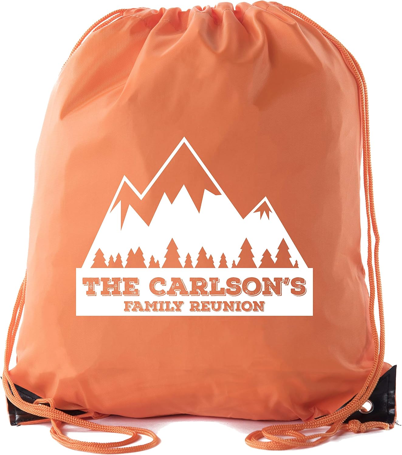 Mountains with Custom Name - Family Reunion Party Favor Bags