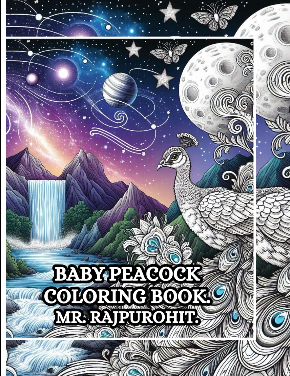 BABY PEACOCK COLORING BOOK.