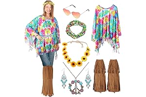 60s 70s Hippie Costume Kit for Women