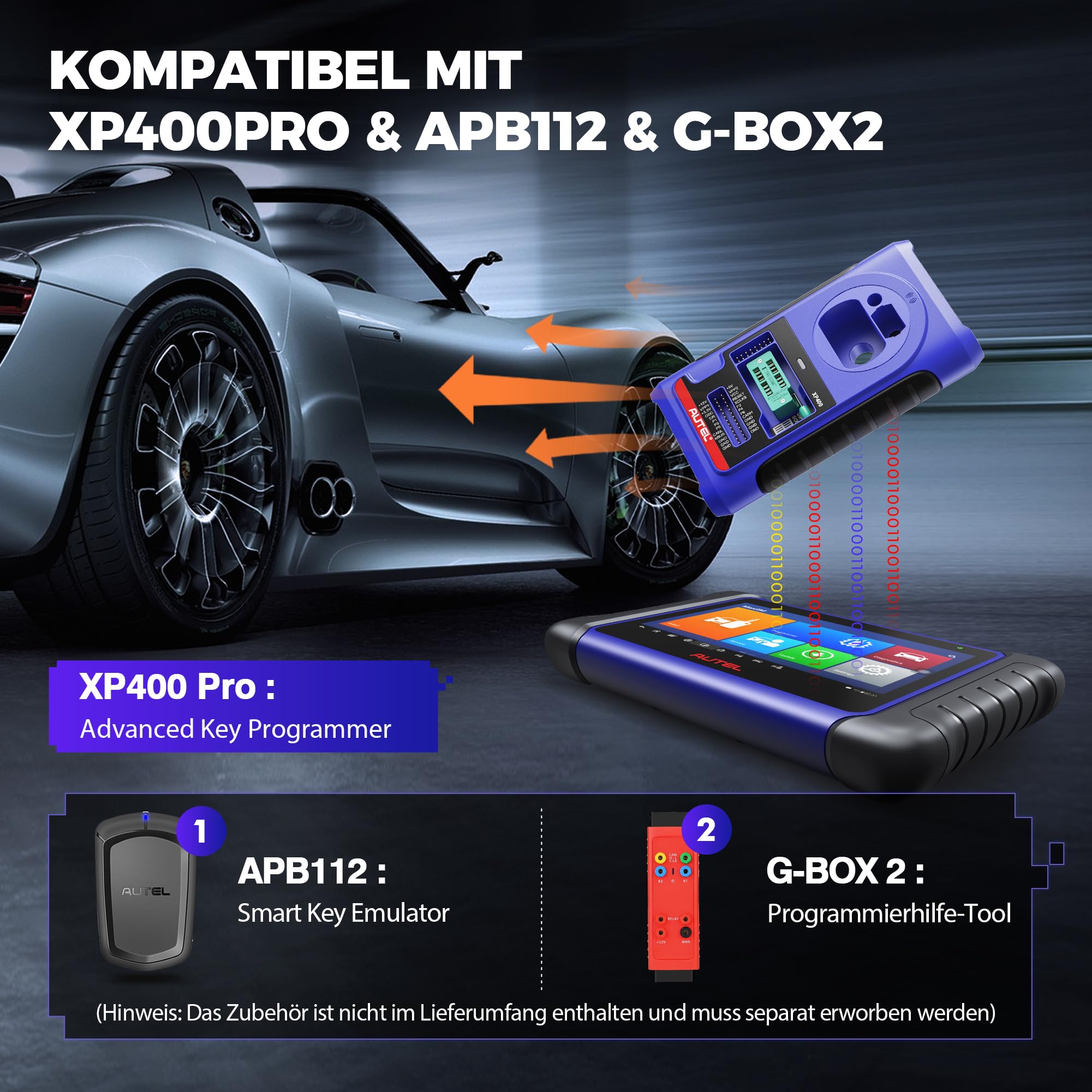 Autel MaxiIM IM508S Scanner [2 Jahres Update] Schlüssel Programmierwerkzeug mit XP200 Programmierer, Bidirektional Kontroll Auto Diagnosegerät, IMMO-Funktionen, 40+ Dienste, Alle Systemdiagnose