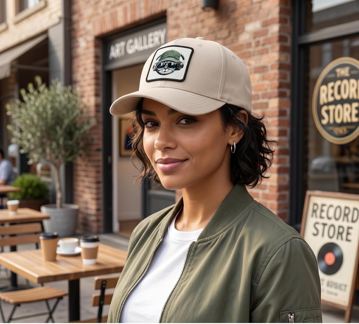 Adjustable Baseball Hat with Interchangeable Removable Patch – Unisex Trucker Cap for Men & Women