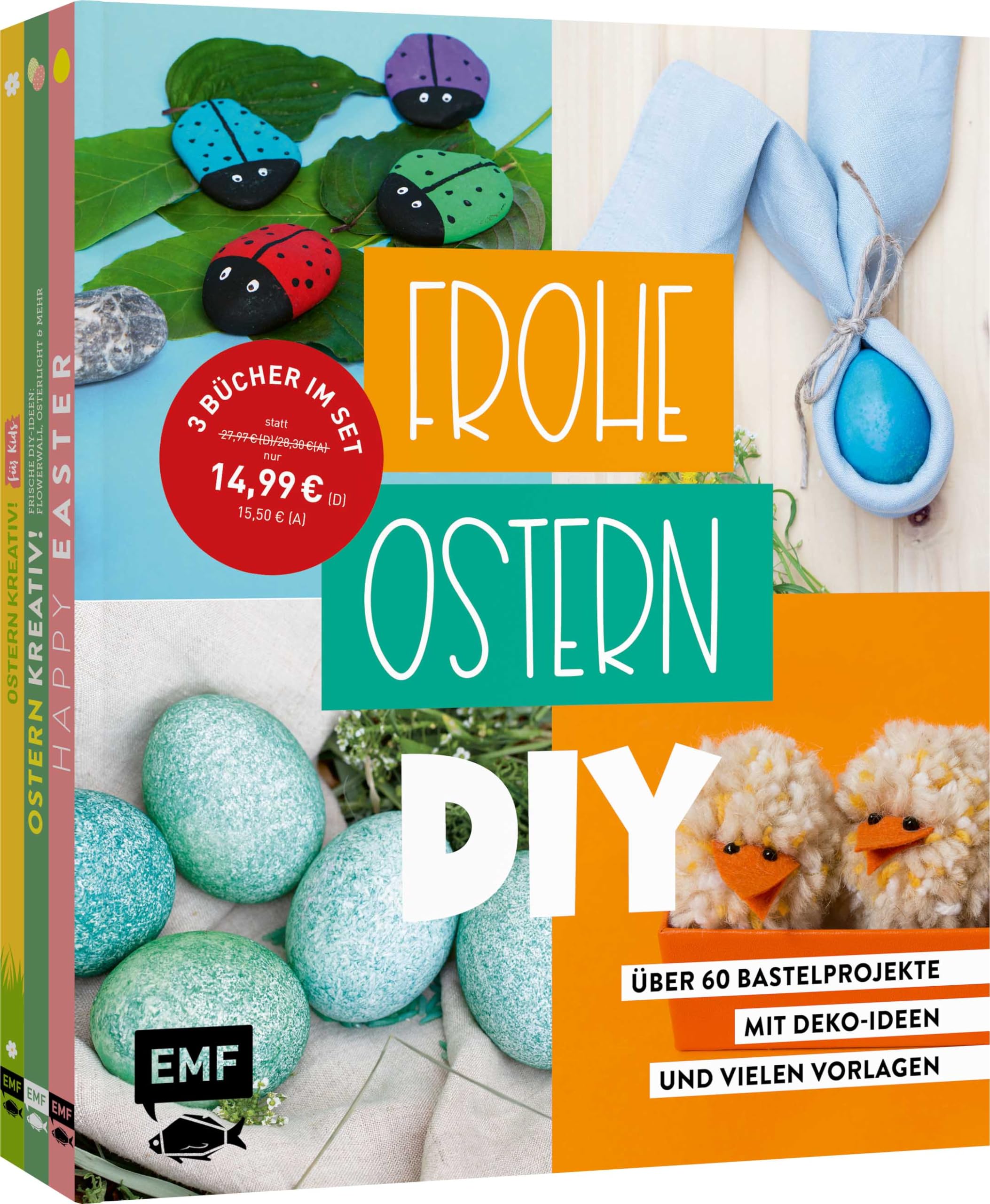 Frohe Ostern – DIY: 3 Bücher im Bundle | Über 60 Kreativ- und Bastel-Projekte für die ganze Familie – Mit Deko-Ideen und vielen Vorlagen