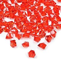 Vista 15 de Featuman 160 diamantes acrílicos transparentes, rocas de hielo trituradas de acrílico triturado, piedras preciosas acrílicas a granel para rellenos