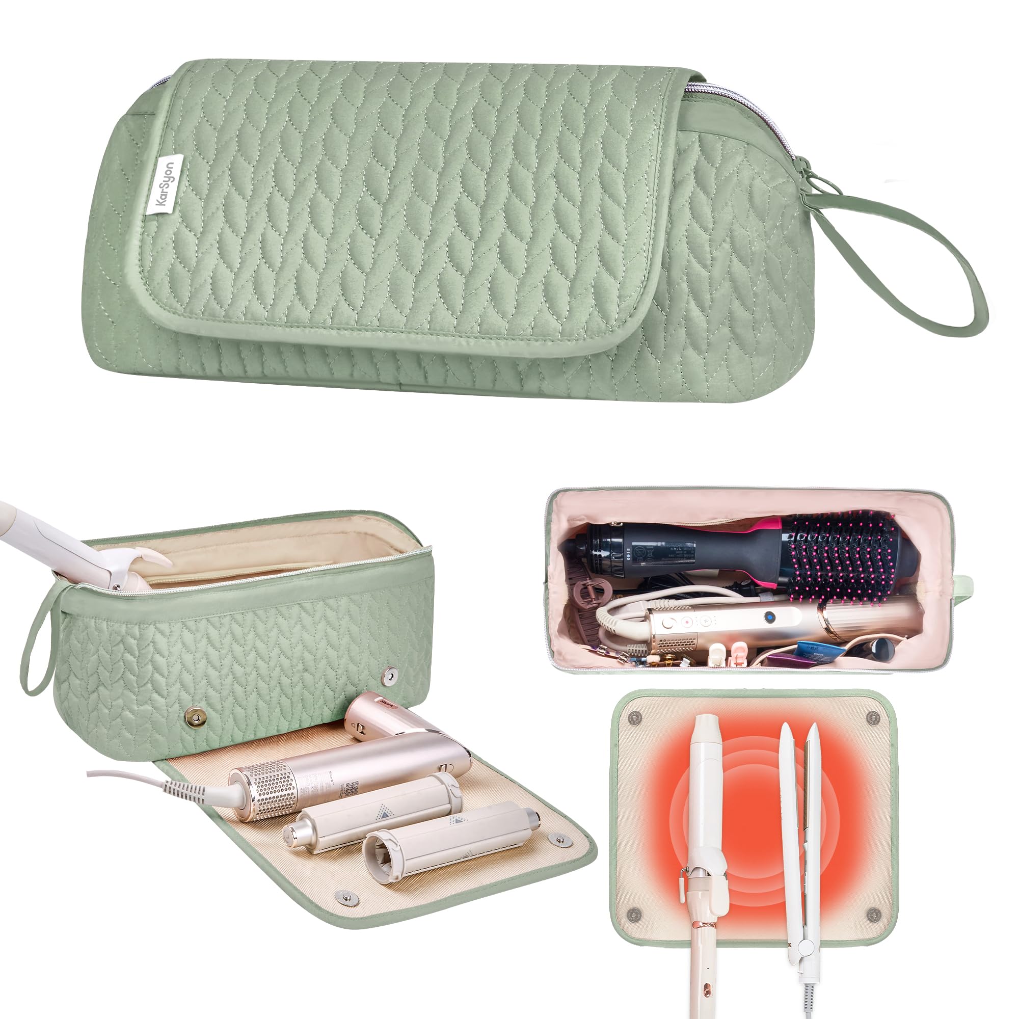 Hair Tools Travel Bag Heat Resistant Mat Case Hot Tools Straightener Curling Iron Hair Dryers Haircare Accessories Travel