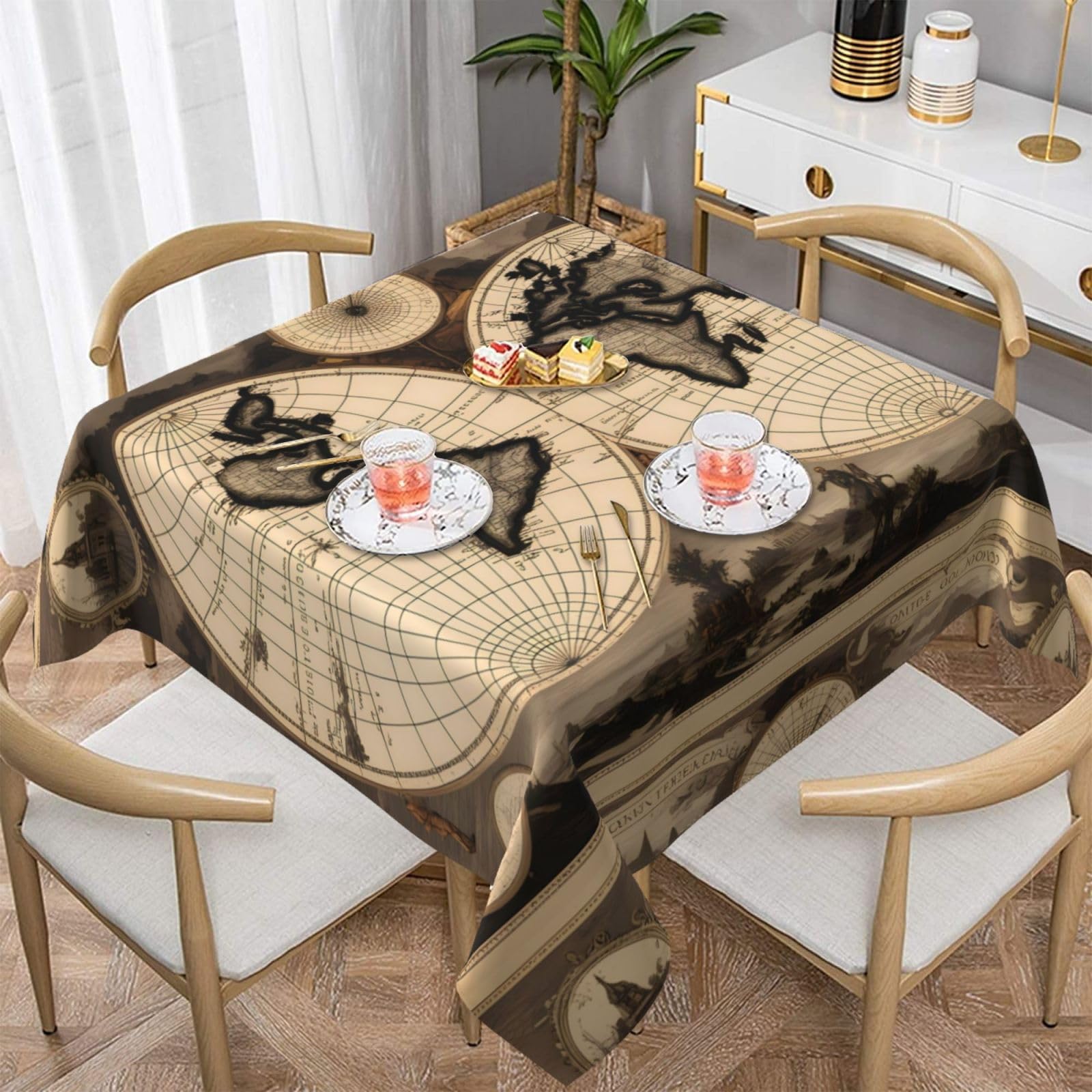 Nappe Carrée Polyester Turquoise 52'' X 52'' | Nappes | Les Productions