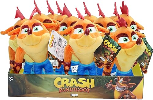 Miniatura 4 de Crash Bandicoot Bandai - Juguete de peluche  Juguete suave coleccionable de 5.9 in  Juguetes de peluche para niñas y niños para fanáticos de los