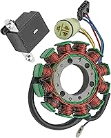 Vista 8 de Caltric Estator y bobina de recogida compatible con Honda TRX300FW Fourtrax 300 1988-200012 Pol