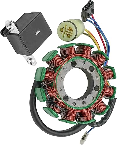 Miniatura 8 de Caltric Estator y bobina de recogida compatible con Honda TRX300FW Fourtrax 300 1988-200012 Pol