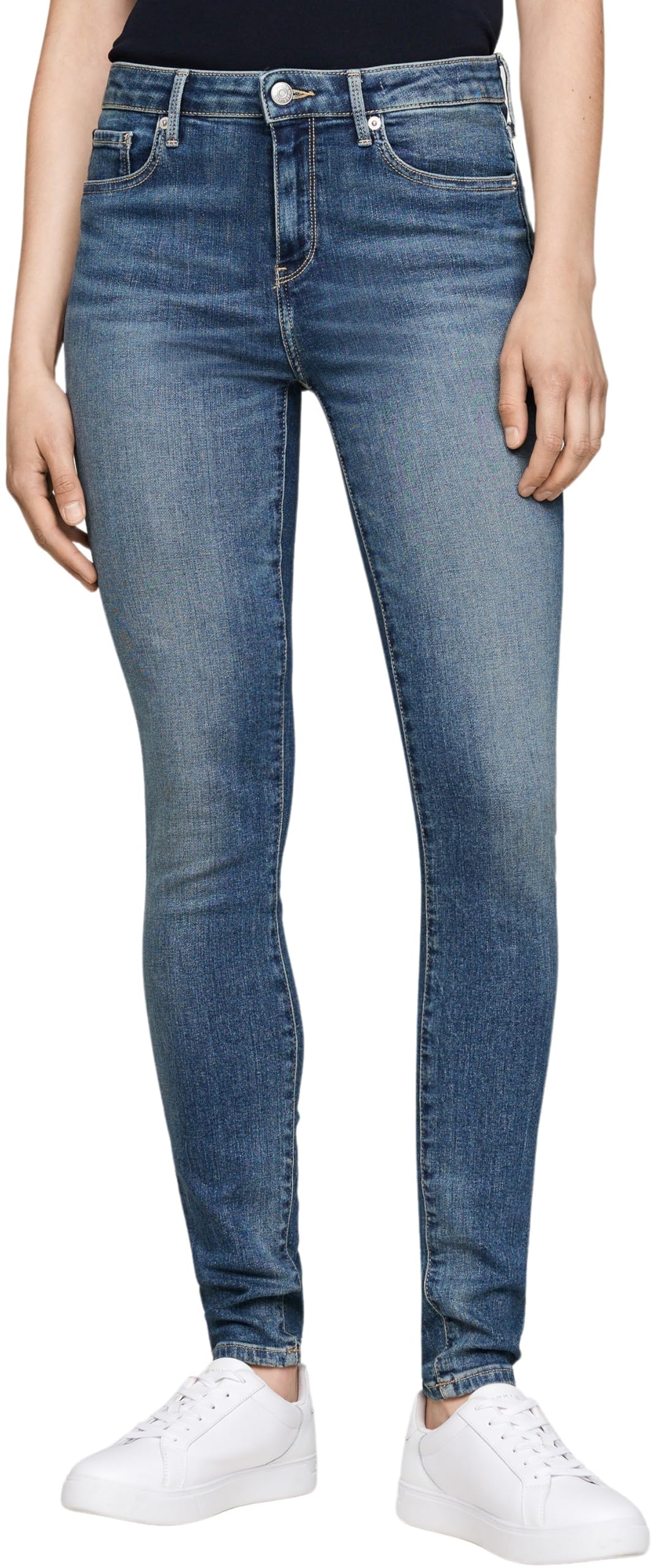Tommy Hilfiger Women’s Como Skinny Fit Jeans, Blue (Pat), 30W/32L