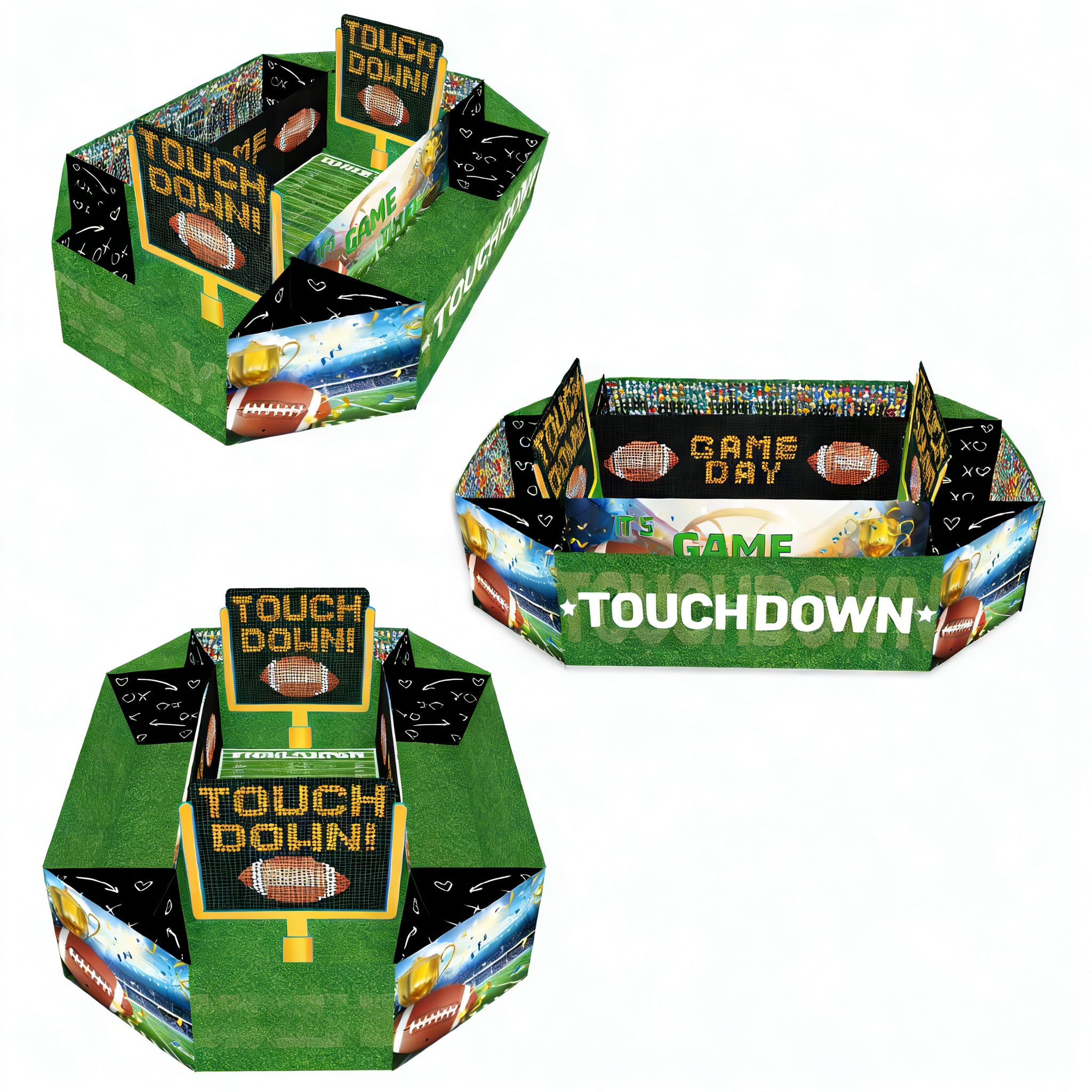 yeeplo Snack Stadium, NFL Snack Helmet Football Gifts for Men, American Football Snack Stadium, Super Snack Stadium, Superbowl Decoration for Football Bowl Party or as a Gift